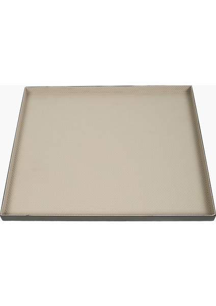 Deri Dikdörtgen Tepsi Bej 40X35X2CM