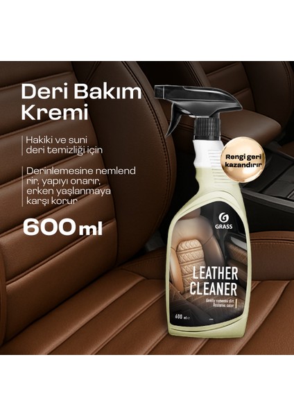 Ev & Oto Temizlik Duo - Deri Koltuk & Tüm Yüzeyler Için Çok Amaçlı Temizleyici Seti | Leke Çıkarıcı | Hoş Kokulu | 600ML x 2 fiyatları