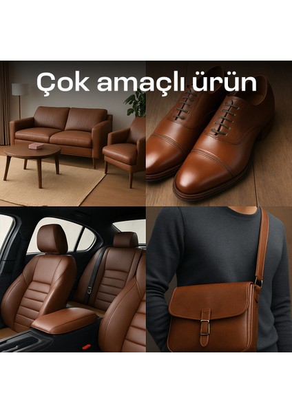 Ev & Oto Temizlik Duo - Deri Koltuk & Tüm Yüzeyler Için Çok Amaçlı Temizleyici Seti | Leke Çıkarıcı | Hoş Kokulu | 600ML x 2 modelleri