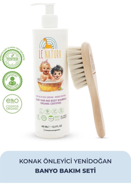 Konak Önleyici Yeni Doğan Bebek Banyo Bakım Seti