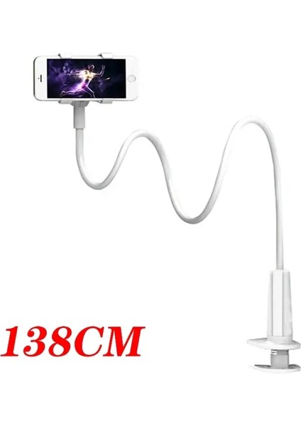 138CM Cep Telefonu Klipsi, Kavrama Esnek Uzun Kol Goopeneck Tembel Braket Montaj Kelepçesi iPhone 15 Pro Maxcolor: SIYAH-138CM (Yurt Dışından)