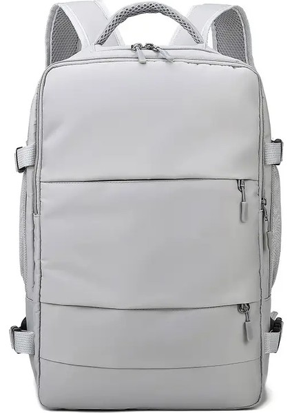 Su Geçirmez Sırt Çantası Büyük Kapasiteli Çok Fonksiyonlu Seyahat Sırt Çantası Ayakkabı Depolama Multilayercolor: Gri (Yurt Dışından)