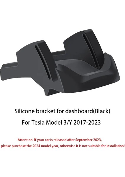 Tesla Model 3 Model Y Highland 2017-2025 Sıvı Silikon Kauçuk Araç Telefon Tutucu Gösterge Tablosu Hava Hava Ventcolor Için Klips Yok: Yeni M3 Y (Yurt Dışından)