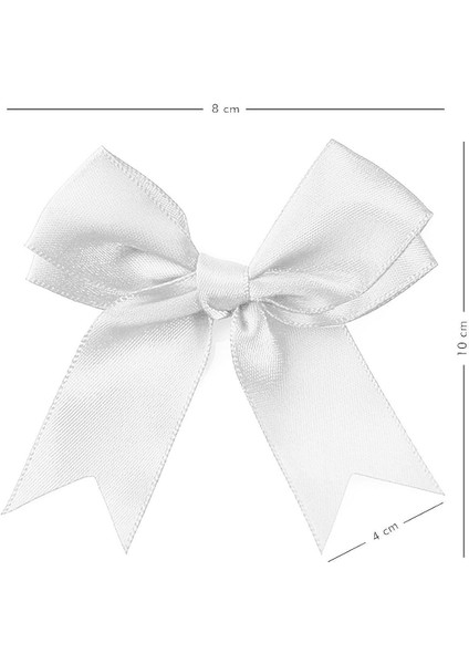 10 Adet Beyaz Saten Fiyonk Süsleme Kurdele Seti fiyatları