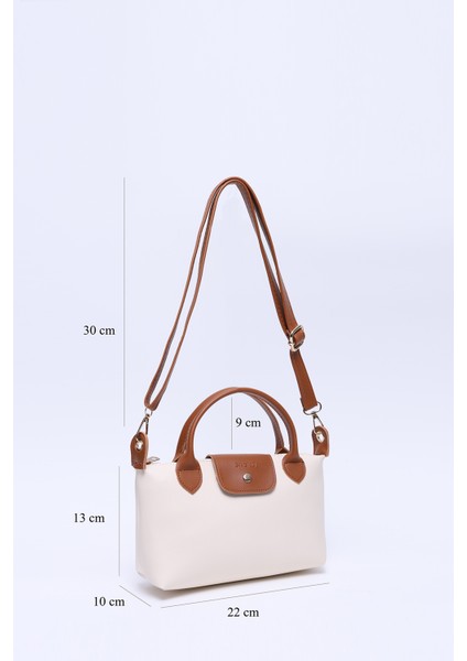 Krem - Taba SHK135 Suni Deri, Tek Bölmeli, Çift Askılı El, Kol ve Çapraz Omuz Çantası fiyatları