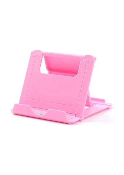 Telefon Tutucu Masası Cep Telefonu Için Stand Iphone Xsmax 12 13 Pro Huawei Xiaomi Mi 9 Plastik Katlanabilir Masa Tutucu Stand Renk: Pembe (Yurt Dışından)
