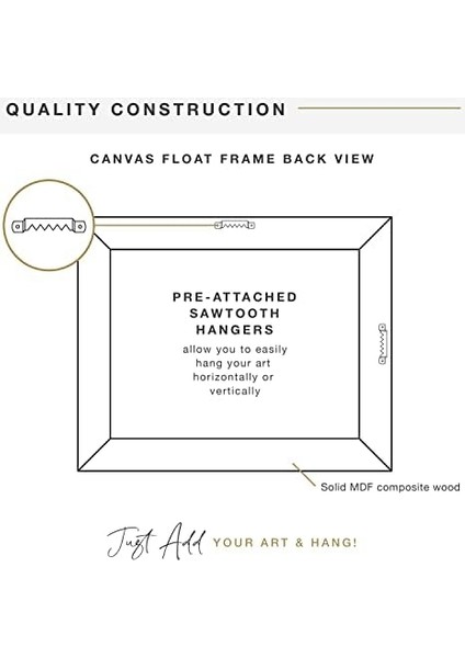 40003 Rahmen Für Leinwandbilder, 27,9 x 35,6 Cm, Schwarz fiyatları