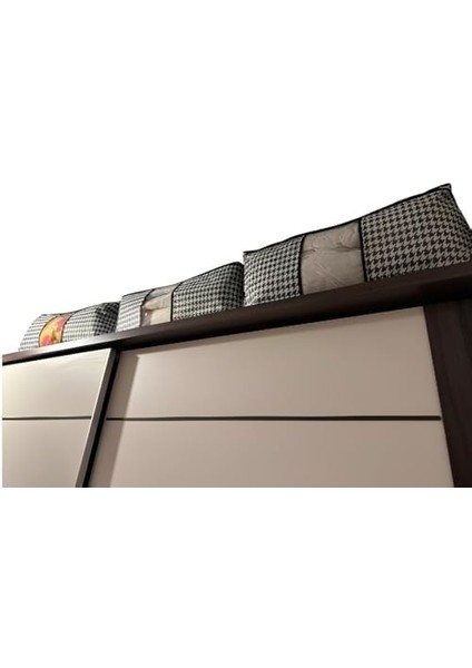 5 Adet Mega Boy Pencereli Hurç Seti 64X46X34 Büyük Boy Yorgan Hurcu Battaniye Yastık Baza Altı Dolap Üstü Çeyiz Bohçası Düzenleyeci Organizer modelleri