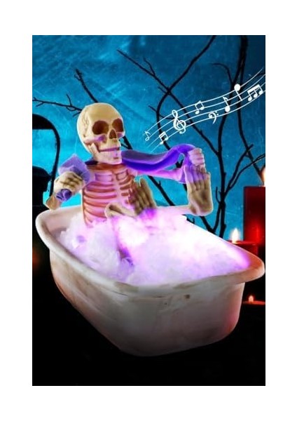 Halloween Cadılar Bayramı Duş Alan Küvetli Iskelet fiyatları