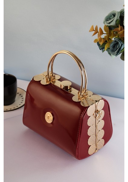 Elysara EB0170 | Rugan Çift Metal Saplı Şık Portföy Çanta fiyatları