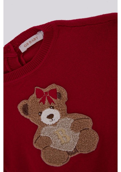 Bg Store Kız Bebek Kırmızı Kazak modelleri