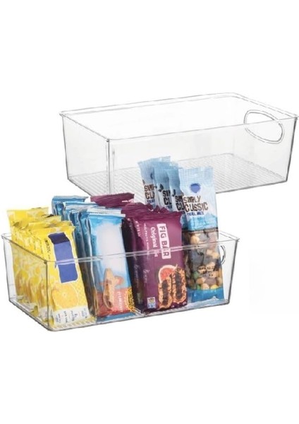 Adet Şeffaf Akrilik Çok Amaçlı Organizer Mutfak Buzdolabı Makyaj ve Banyo Düzenleyici