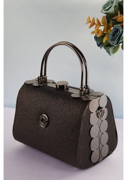 Elysara EB0170 | Inci Sim Çift Metal Saplı Şık Portföy Çanta