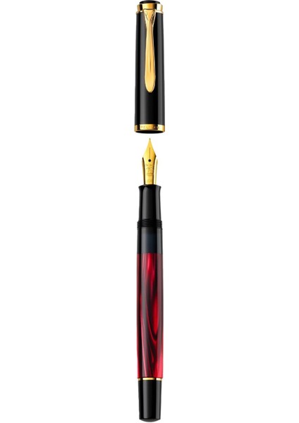 Classic M200 Marbled Red Special Edition Fountain Pen - F