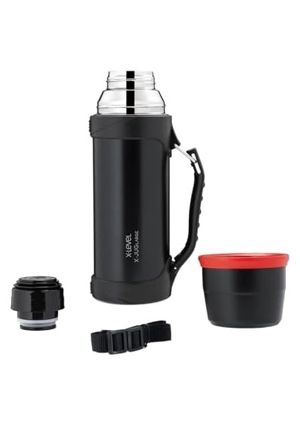 X-Juglarge Paslanmaz Çelik Termos 1200ML Seyahat Termosu 1.2l (Siyah) modelleri