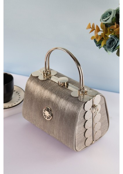 Elysara EB0170 | Sindirella Çift Metal Saplı Tarz Portföy Çanta modelleri