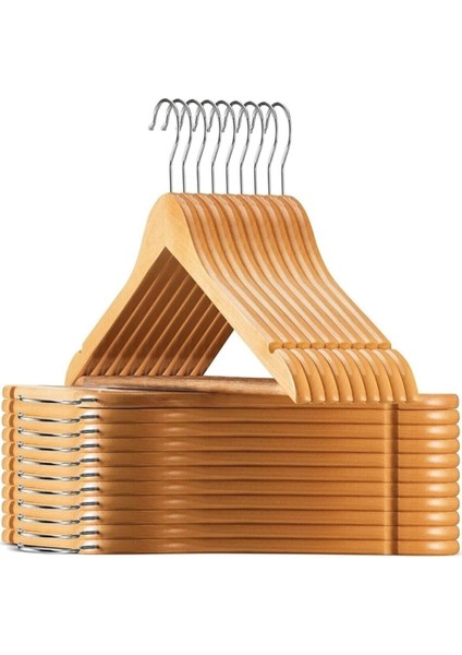 Home 6 Adet Ahşap Elbise Askısı,etek,pantolon,elbise,gömlek Için Dolap Içi Tahta Askı,gardrop Askısı (6)