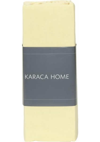Home Sarı Penye Tek Kişilik Fitted Çarşaf