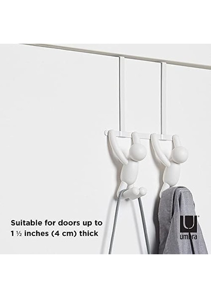 1004260-660 Çift Kancalı Buddy Kapı Portmantosu, Plastik, Beyaz, 21,6 x 30,5 x 10,8 cm fiyatları