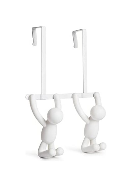 1004260-660 Çift Kancalı Buddy Kapı Portmantosu, Plastik, Beyaz, 21,6 x 30,5 x 10,8 cm modelleri