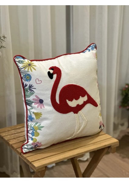 2'li Biyeli Kuğulu Dekoratif Punch Işlemlei Nakışlı Kırlent Kılıfı fırsatları