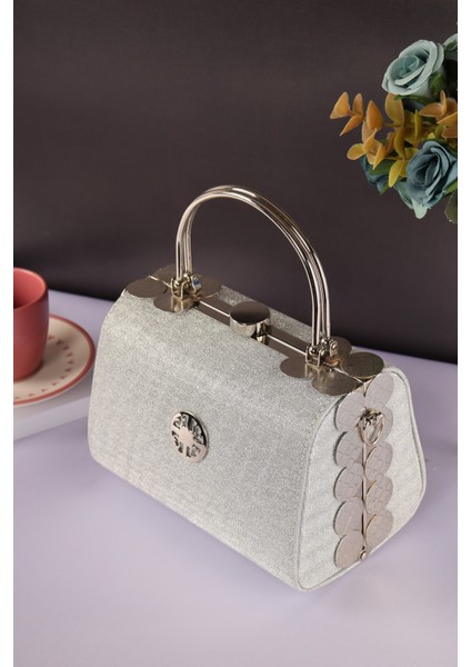 Elysara EB0170 | Inci Sim Çift Metal Saplı Şık Portföy Çanta modelleri