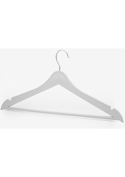 24 Adet Beyaz Ahşap Görünümlü Plastik Askı Kıyafet Elbise Gömlek Askısı fiyatları