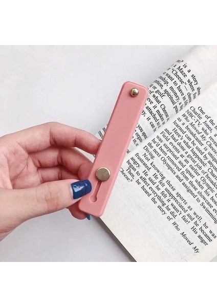 Bilek Band El Bant Parmak Kavrama Cep Telefonu Tutucu Stand Push Pull Pull Universal Sade Renk Telefon Soket Tutucu iPhone Xiaomi Renk: Pembe (Yurt Dışından)