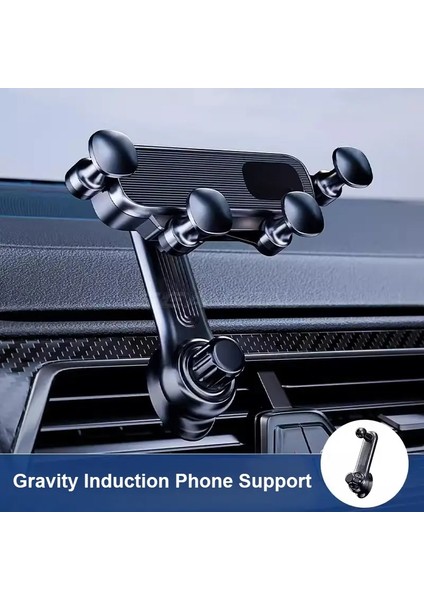 Seametal Hava Havalandırma Araç Telefon Tutucu Teleskopik Telefon Mount Mini Boyutlu Otomatik Hava Outlet Akıllı Telefon Desteği 4.7-7 Inchcolor Için Universal: Kısa (Yurt Dışından)