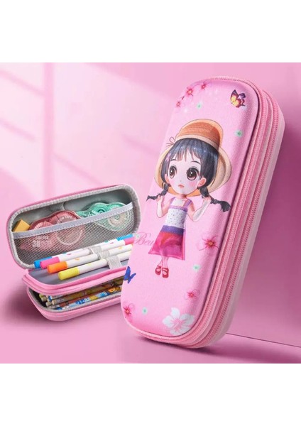 3D Eva Çift Katmanlı Büyük Kapasiteli Kalem Kılıfı Karikatür Kızlar Için Su Geçirmez Kalem Kutusu Kızlar Yaratıcı Kalem Saklama Kutusu Güzel Öğrenci Renk: 06 (Yurt Dışından)