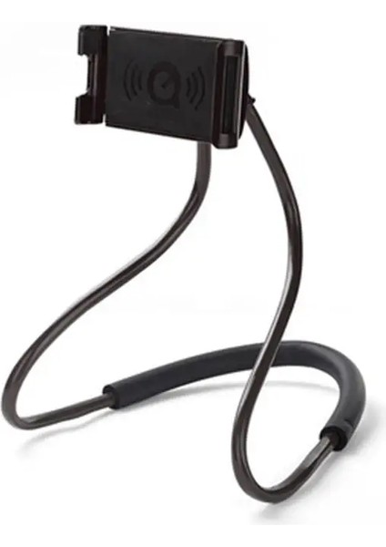 Esnek Cep Telefonu Tutucu Asılı Boyun Tembel Kolye Yatağı 360 Derece Telefon Tutucu iPhone Xiaomi Samsungcolor Için Standart: Siyah (Yurt Dışından)