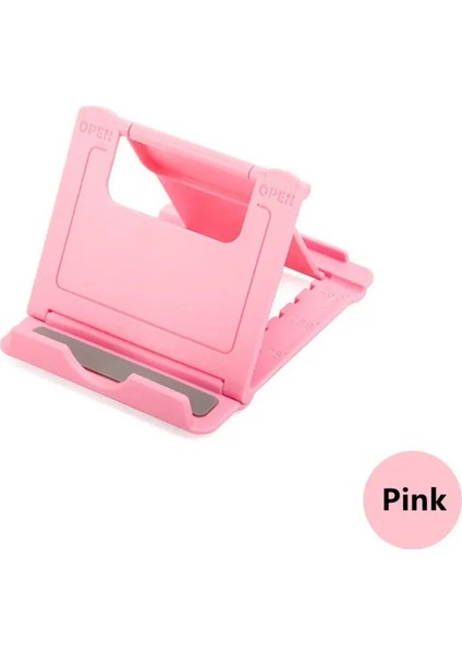 Evrensel Cep Telefonu Standlar Ayarlanabilir Cep Telefonu Tutucular Samsung Huawei Xiaomi Apple Telefon Renk Için Masaüstü Katlanır Braket: Pembe (Yurt Dışından)