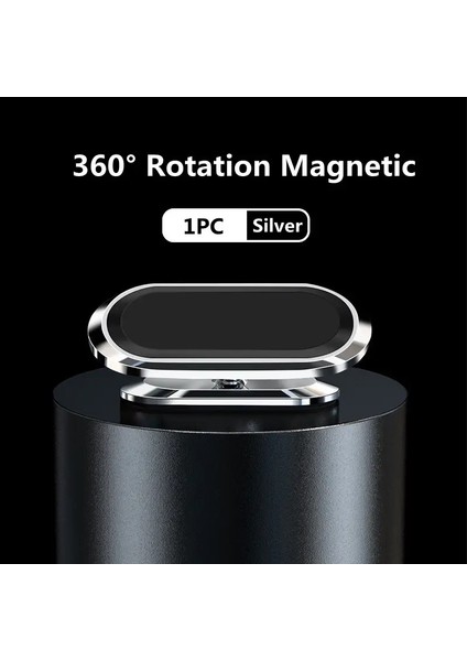 360 Derece Dönebilir Araba Telefon Tutucu Magnetic Universal Mıknatıs Telefon Montajı Iphone Xiaomi Samsung Araba Cep Telefonu Standcolor: Siyah (Yurt Dışından)