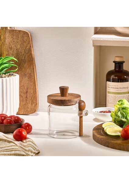 Mova Akasya Kaşıklı Saklama Kabı 470 ml