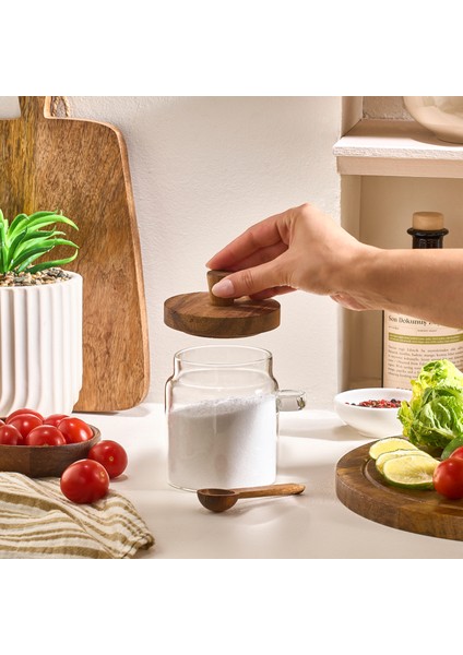 Mova Akasya Kaşıklı Saklama Kabı 470 ml