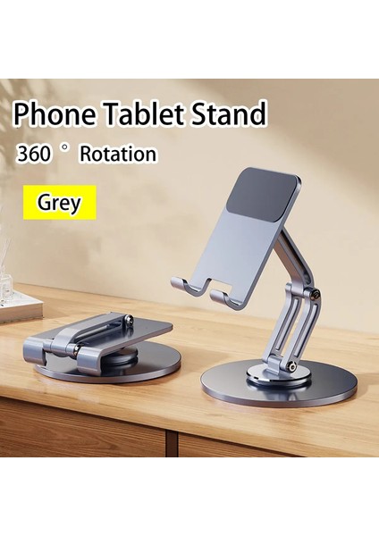 360 ° Rotasyon ve Çoklu Işlevli Masaüstü Telefon Tutucu: Siyah-1 (Yurt Dışından)