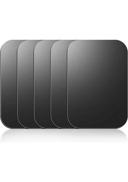 10-1pcs Araç Telefonu Tutucu Çıkartmaları Için Ultra Ince Manyetik Metal Plaka Tablet Cep Telefonu Için Manyetik Yama Etiketi Stand Montaj Renk: 5pcs Siyah (Yurt Dışından)