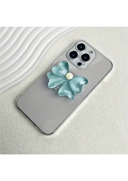 Sevimli Soket Konuşma Kavrama Şeker Renkli Yay Telefon Kavrama Masaüstü Stand Reçine Düğümü Katlanabilir Tutucu Mobil Aksesuar Renk: 3 (Yurt Dışından)