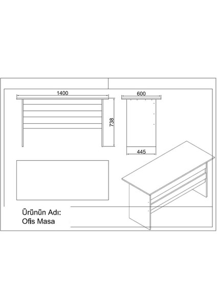 Bega Ab Ofis Masası Sehpa 2'li Ofis Büro Masa Takımı 3 Renk Beyaz Beg8-W fiyatları