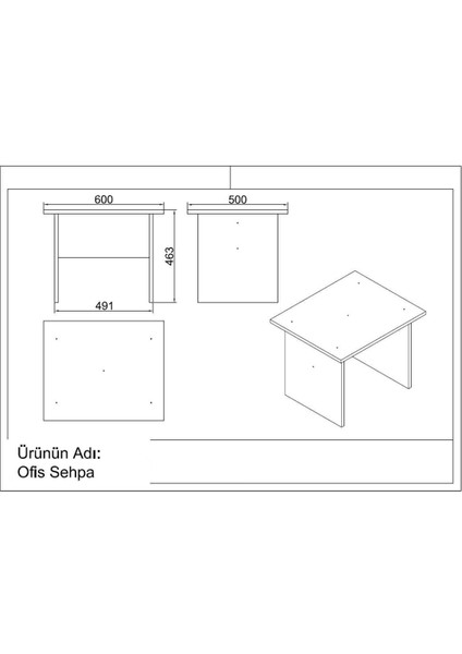 Bega Abce Ofis Büro Masa Takımı 3 Renk Meşe Siyah BEG12-OB modelleri