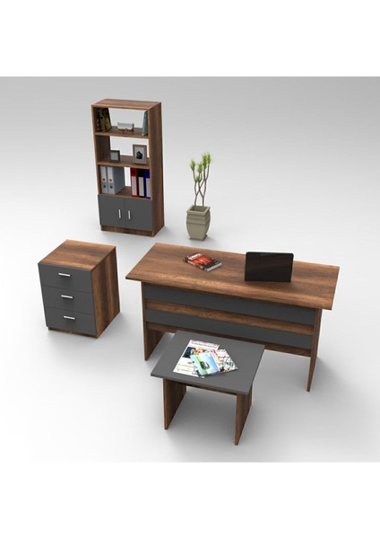 Bega Abcd Ofis Büro Masa Takımı Barok-Antrasit BEG11-BA