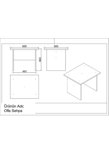 Bega Abcd Ofis Büro Masa Takımı Barok-Antrasit BEG11-BA modelleri