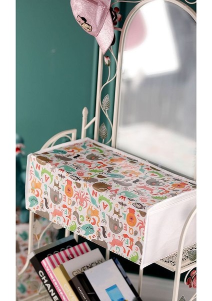 5'li Set Orta Boy 50X25X20CM Kıyafet&baza Altı&dolap Içi Düzenleyici Çocuk Hurç Sevimli Desenli modelleri