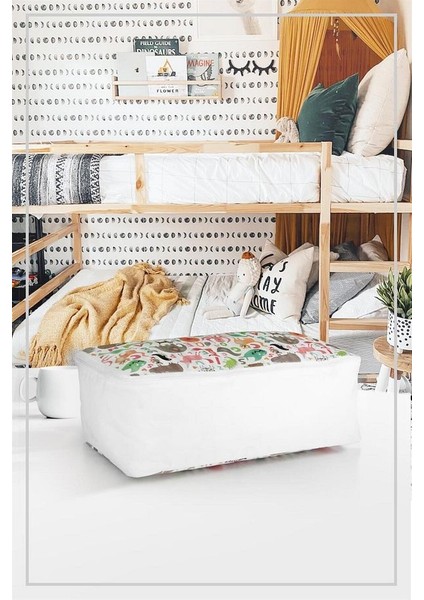 5'li Set Orta Boy 50X25X20CM Kıyafet&baza Altı&dolap Içi Düzenleyici Çocuk Hurç Sevimli Desenli