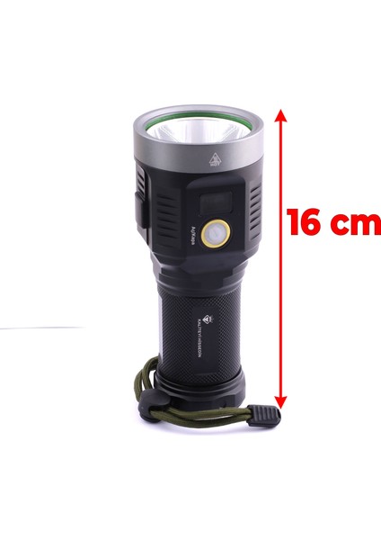 El Feneri Uzun Menzil 5000 Lümen 50W Li-Ion 8000 Mah Şarjlı Powerbank Ledli Parlak Su Geçirmez Kamp modelleri