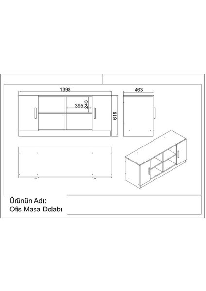 Bega Abcdefg2 Ofis Masa Makam Takımı Barok-Antrasit BEG19-BA