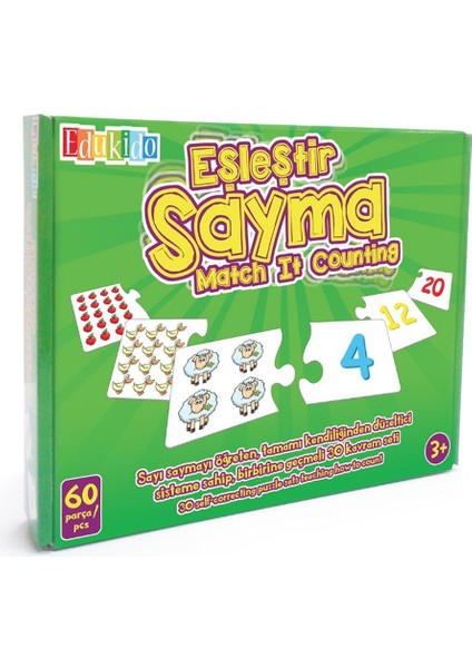 Eğitici Oyuncak Eşleştir Mukavva Puzzle Sayma EDU-1003 fiyatları