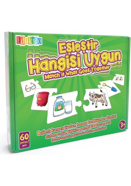 Eğitici Oyuncak Eşleştir Mukavva Puzzle Hangisi Uygun Edu-1011 fiyatları