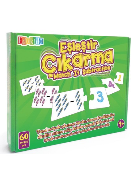 Eğitici Oyuncak Eşleştir Mukavva Puzzle Çıkarma EDU-1005 fiyatları
