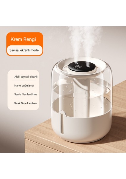 Yeni Stil Nemlendirici USB Çift Sprey Ev Yurt Ofis Yatak Odası Masa Üstü Gece Lambası 6.8l Büyük Kapasiteli (Yurt Dışından)